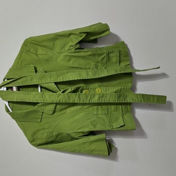 Green Button-Up Jacket - Picture 4 of 7
